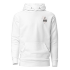 witte limited hoodie sterrenbeeld Ram voorkant | white limited hoodie zodiac aries front | ImPerfect wear