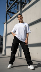 witte limited oversized eco cotton t-shirt sterrenbeeld Ram voorkant | white limited oversized eco cotton t-shirt zodiac aries front | ImPerfect wear