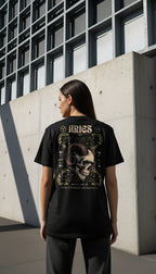 zwart limited eco cotton t-shirt sterrenbeeld Ram achterkant | black limited eco cotton t-shirt zodiac aries back | ImPerfect wear