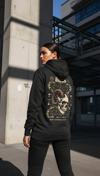 zwart limited hoodie sterrenbeeld Ram achterkant | black limited hoodie zodiac aries back | ImPerfect wear