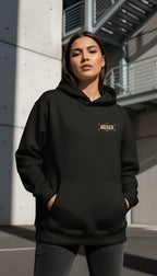 zwart limited oversized hoodie sterrenbeeld Ram voorkant | zwart limited oversized hoodie zodiac aries front | ImPerfect wear
