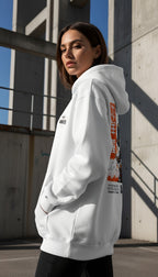 witte limited oversized hoodie sterrenbeeld Ram achterkant | white limited oversized hoodie zodiac aries back | ImPerfect wear