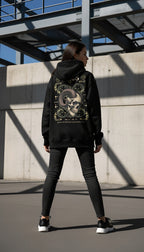 zwart limited oversized hoodie sterrenbeeld Ram voorkant | black limited oversized hoodie zodiac aries front | ImPerfect wear