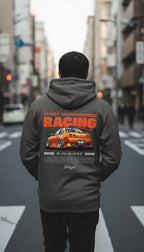 graphit hoodie skyline op model achterkant | graphit hoodie skyline on model back | ImPerfect Wear