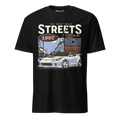 zwart basic t-shirt Streets Legend voorkant | black basic T-shirt Streets Legend front