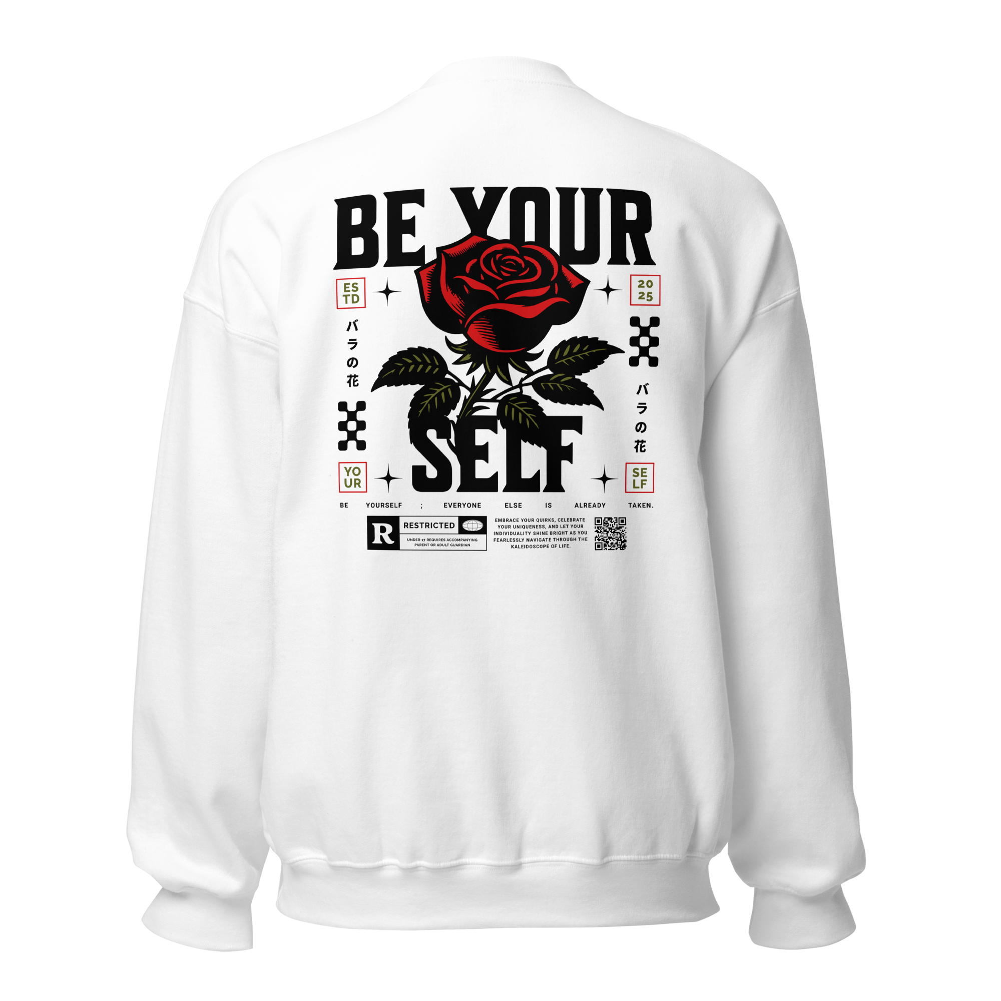 Sweatshirt without hood | Be Your Self