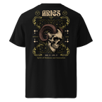 zwart limited eco cotton t-shirt sterrenbeeld Ram achterkant | black limited eco cotton t-shirt zodiac aries back | ImPerfect wear