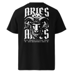 zwart limited eco cotton t-shirt sterrenbeeld Ram achterkant | black limited eco cotton t-shirt zodiac aries back | ImPerfect wear