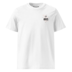 witte limited eco cotton t-shirt sterrenbeeld Ram voorkant | white limited eco cotton t-shirt zodiac aries front | ImPerfect wear