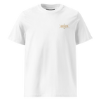 witte limited eco cotton t-shirt sterrenbeeld Ram voorkant | white limited eco cotton t-shirt zodiac aries front | ImPerfect wear