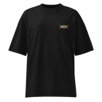 zwart limited oversized eco cotton t-shirt sterrenbeeld Ram voorkant | black limited oversized eco cotton t-shirt zodiac aries front | ImPerfect wear