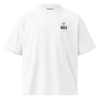 witte limited oversized eco cotton t-shirt sterrenbeeld Ram voorkant | white limited oversized eco cotton t-shirt zodiac aries front | ImPerfect wear