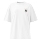 witte limited oversized eco cotton t-shirt sterrenbeeld Ram voorkant | white limited oversized eco cotton t-shirt zodiac aries front | ImPerfect wear