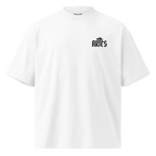 witte limited oversized eco cotton t-shirt sterrenbeeld Ram voorkant | white limited oversized eco cotton t-shirt zodiac aries front | ImPerfect wear