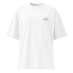 witte limited oversized eco cotton t-shirt sterrenbeeld Ram voorkant | white limited oversized eco cotton t-shirt zodiac aries front | ImPerfect wear