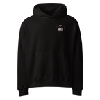 zwart limited oversized hoodie sterrenbeeld Ram voorkant | black limited oversized hoodie zodiac aries front | ImPerfect wear