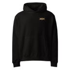 zwarte limited oversized hoodie sterrenbeeld Ram voorkant | black limited oversized hoodie zodiac aries front | ImPerfect wear