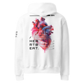 witte oversized hoodie Heartbeat achterkant | white oversized hoodie Heartbeat back | ImPerfect wear