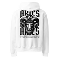 witte limited oversized hoodie sterrenbeeld Ram achterkant | white limited oversized hoodie zodiac aries back | ImPerfect wear