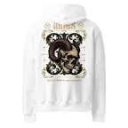 witte limited oversized hoodie sterrenbeeld Ram achterkant | white limited oversized hoodie zodiac aries back | ImPerfect wear