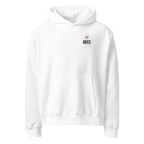 witte limited oversized hoodie sterrenbeeld Ram voorkant | white limited oversized hoodie zodiac aries front | ImPerfect wear
