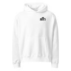 witte limited oversized hoodie sterrenbeeld Ram voorkant | white limited oversized hoodie zodiac aries front | ImPerfect wear