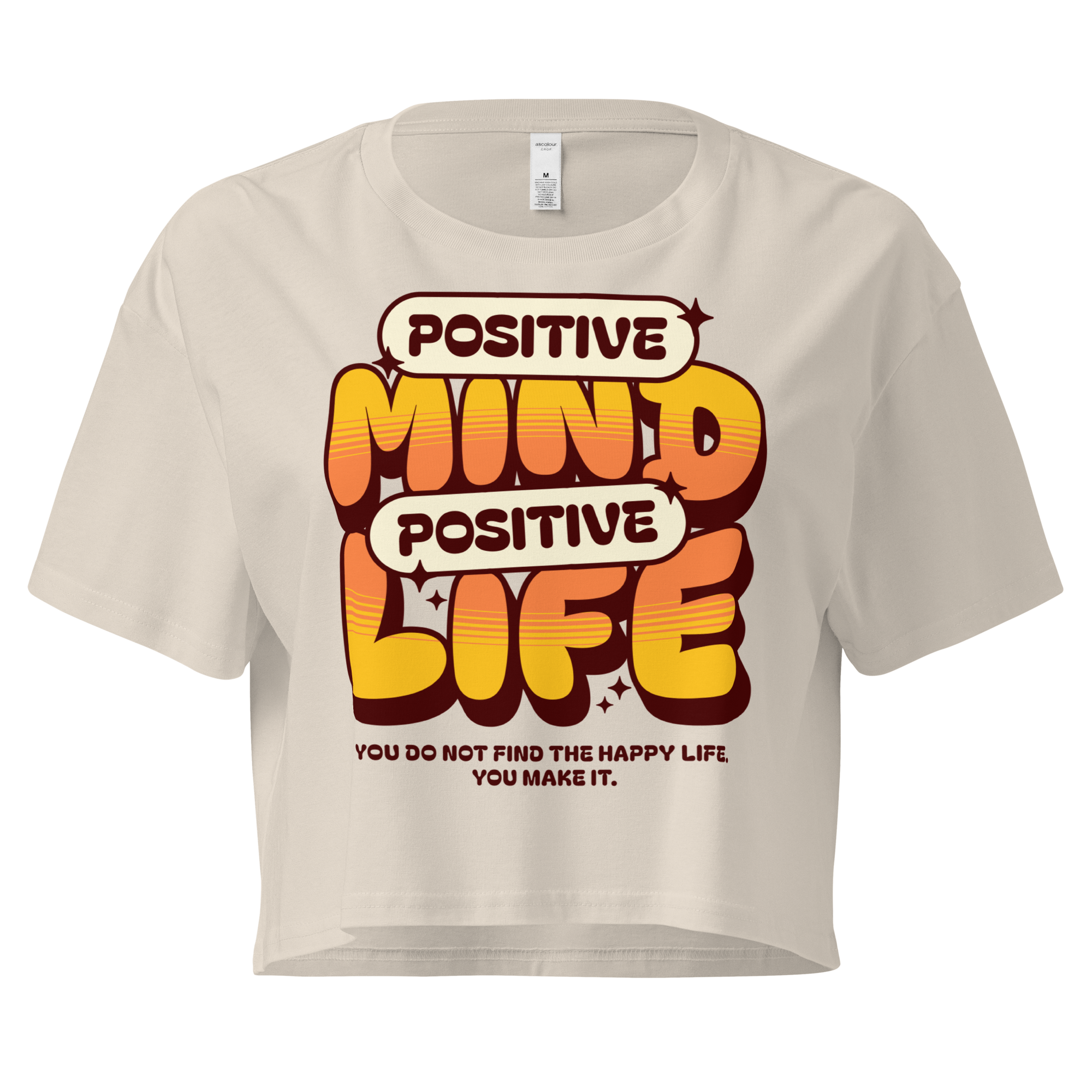Women's crop top | Positive Mind Positive Life