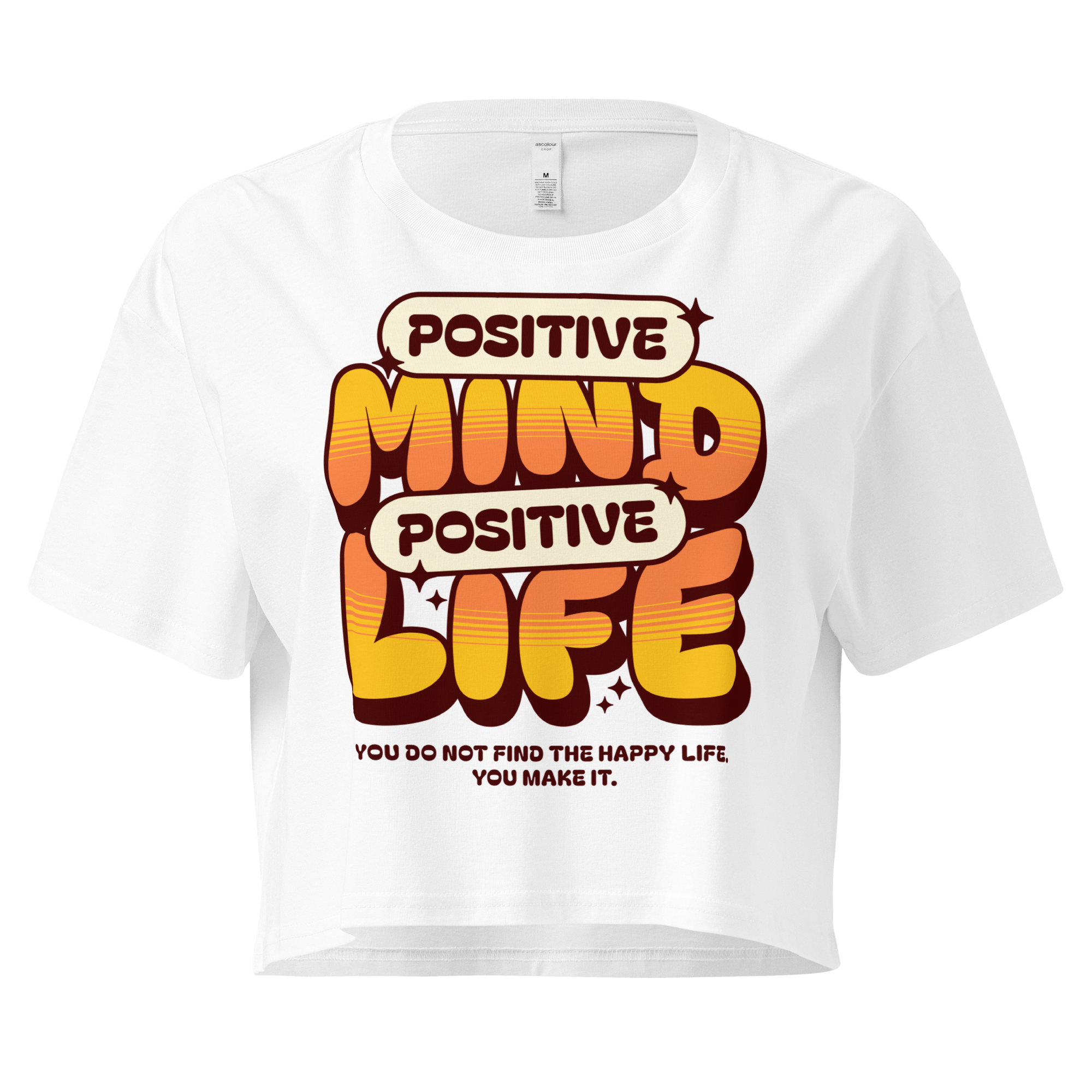 Women's crop top | Positive Mind Positive Life